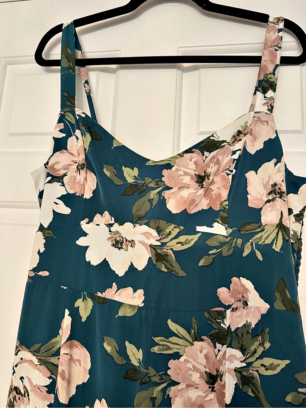 Abercrombie & Fitch Floral Maxi Dress in Green & Pink Size Large Like New